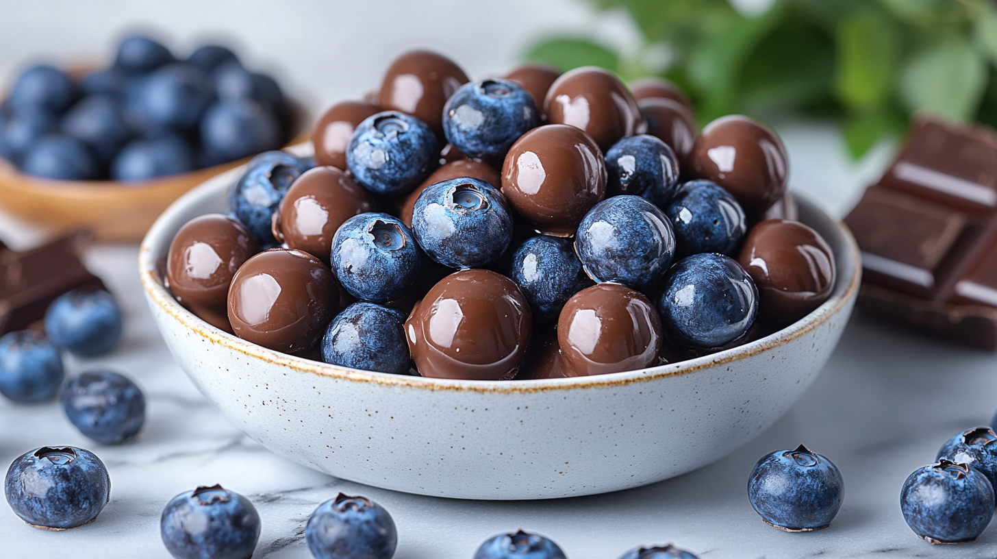 Chocolate covered blueberries recipe