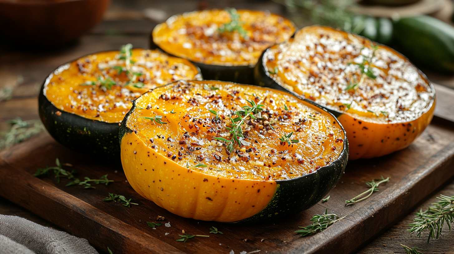 preparing acorn squash for roasting