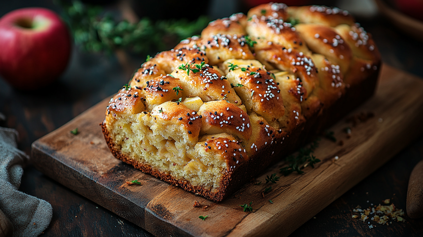 Homemade apple fritter bread recipe