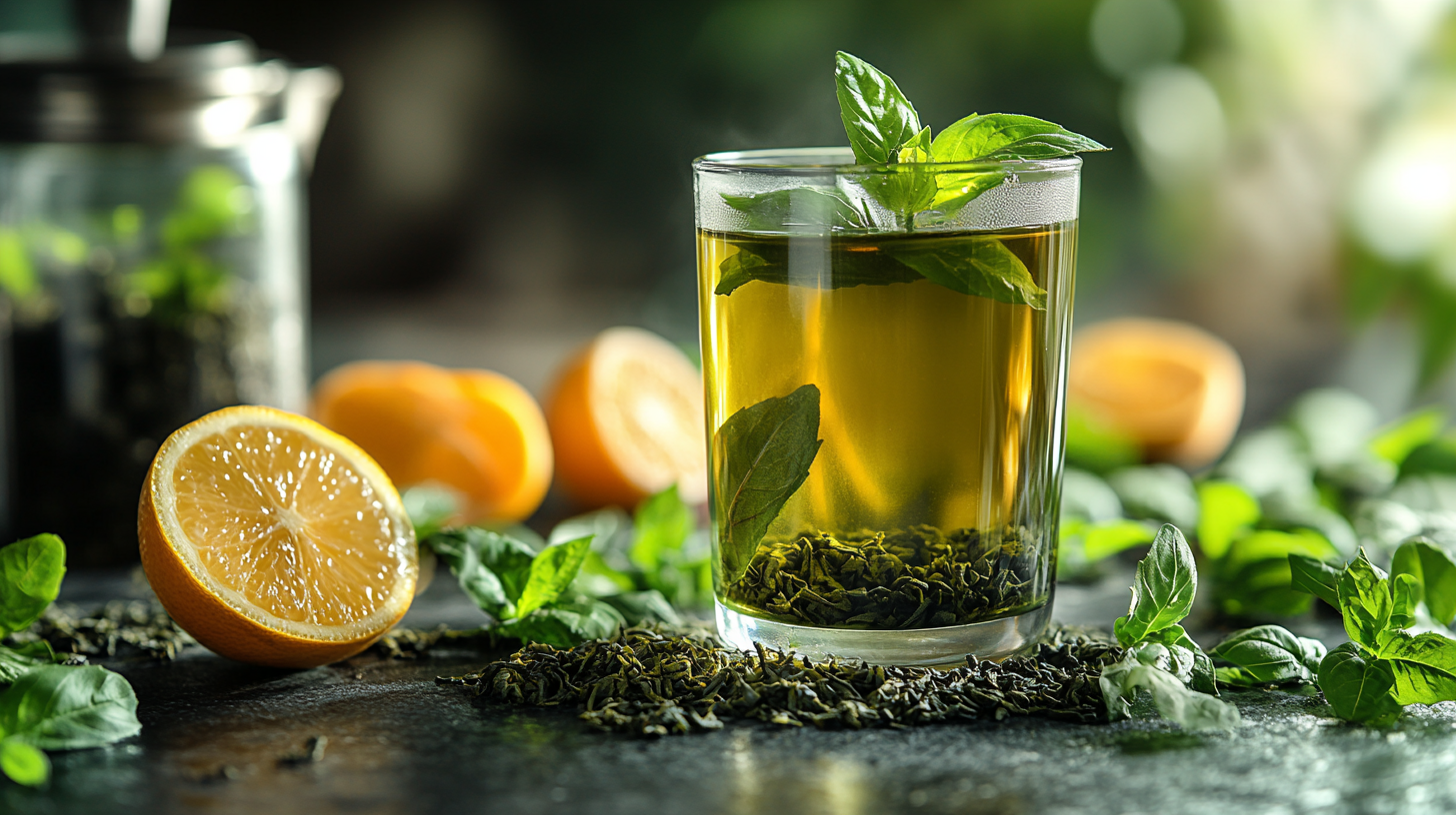 Delicious green tea shot recipe