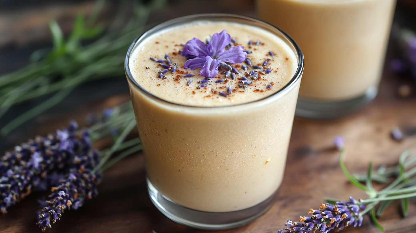 lavender dream tea latte creation