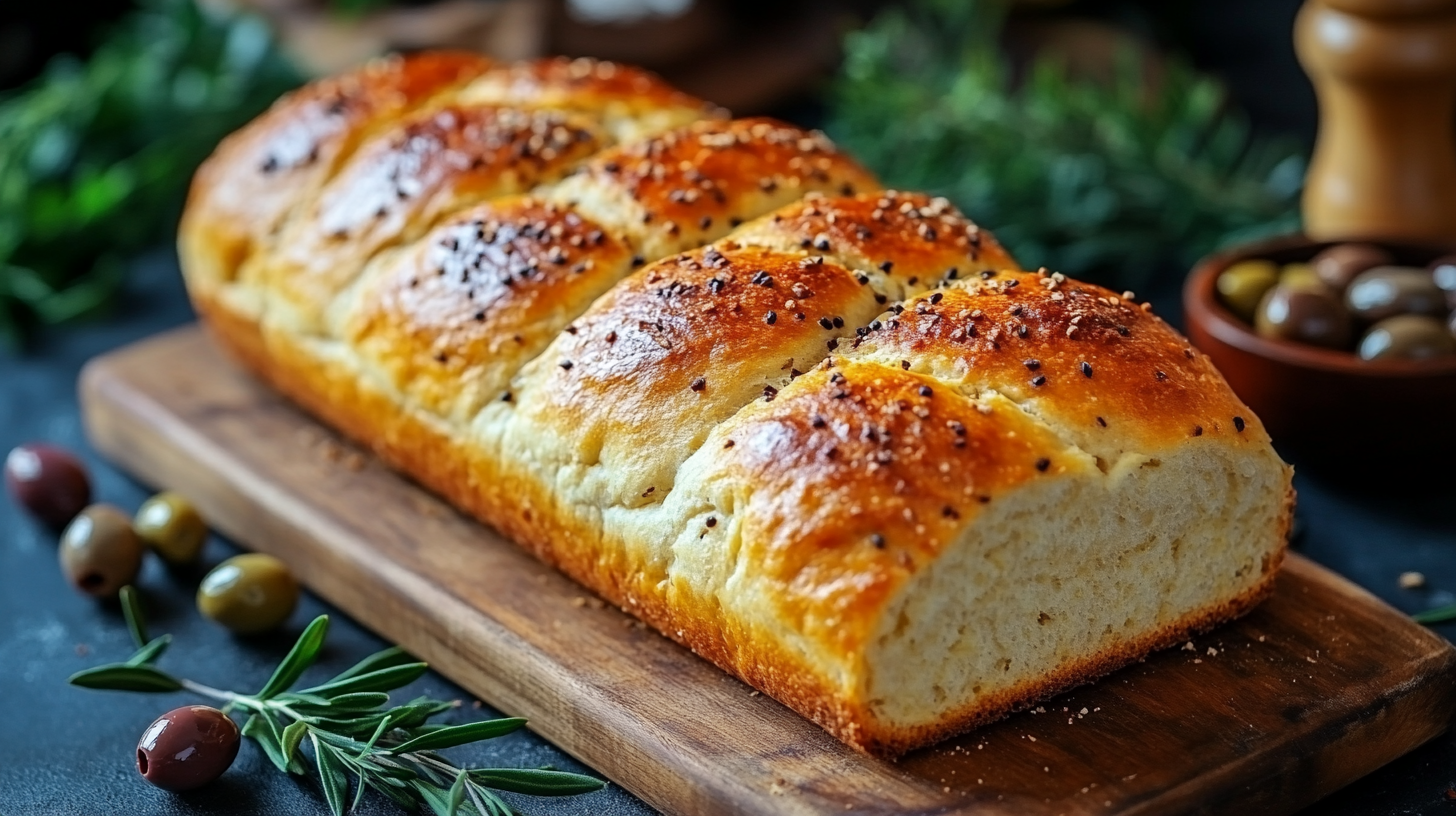 Homemade olive bread recipe